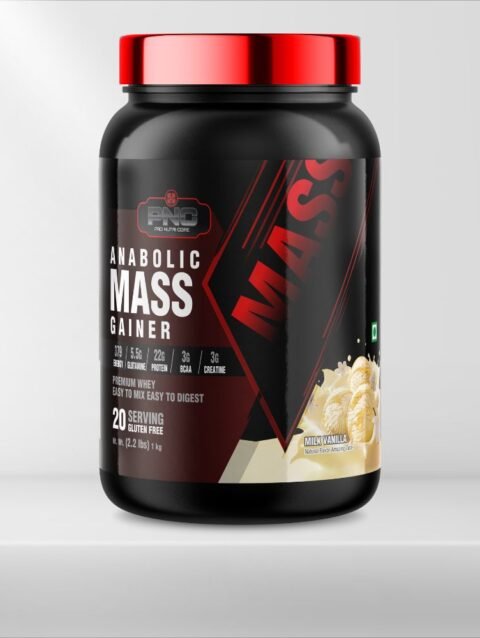 Pro Nutri Core Anabolic Mass Gainer Milk Vanilla, 1kg