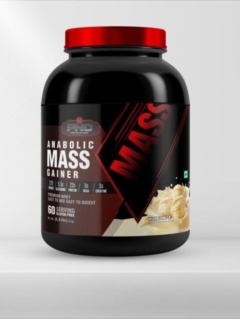 Pro Nutri Core Anabolic Mass Gainer Milk Vanilla, 3kg