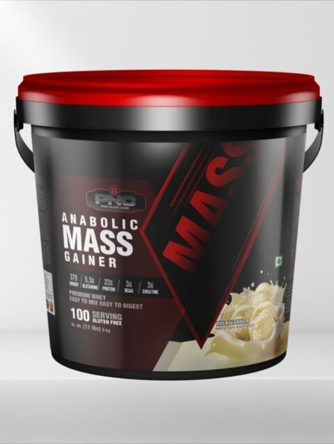 Pro Nutri Core Anabolic Mass Gainer Milk Vanilla, 5kg