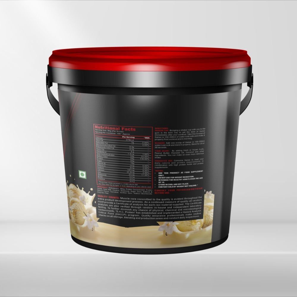 Pro Nutri Core Anabolic Mass Gainer Milk Vanilla, 5kg - Image 3