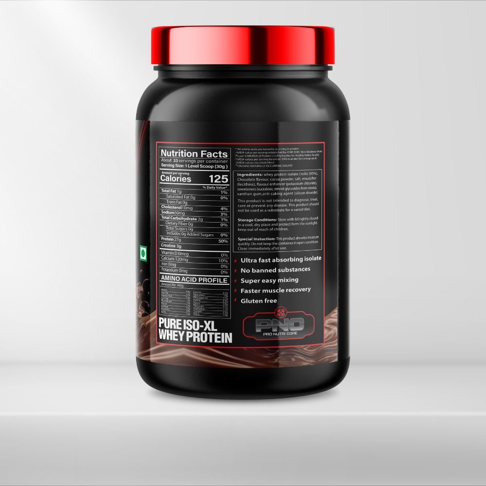 Pure ISO Whey Protein, Milk Chocolate, 1kg - Image 2