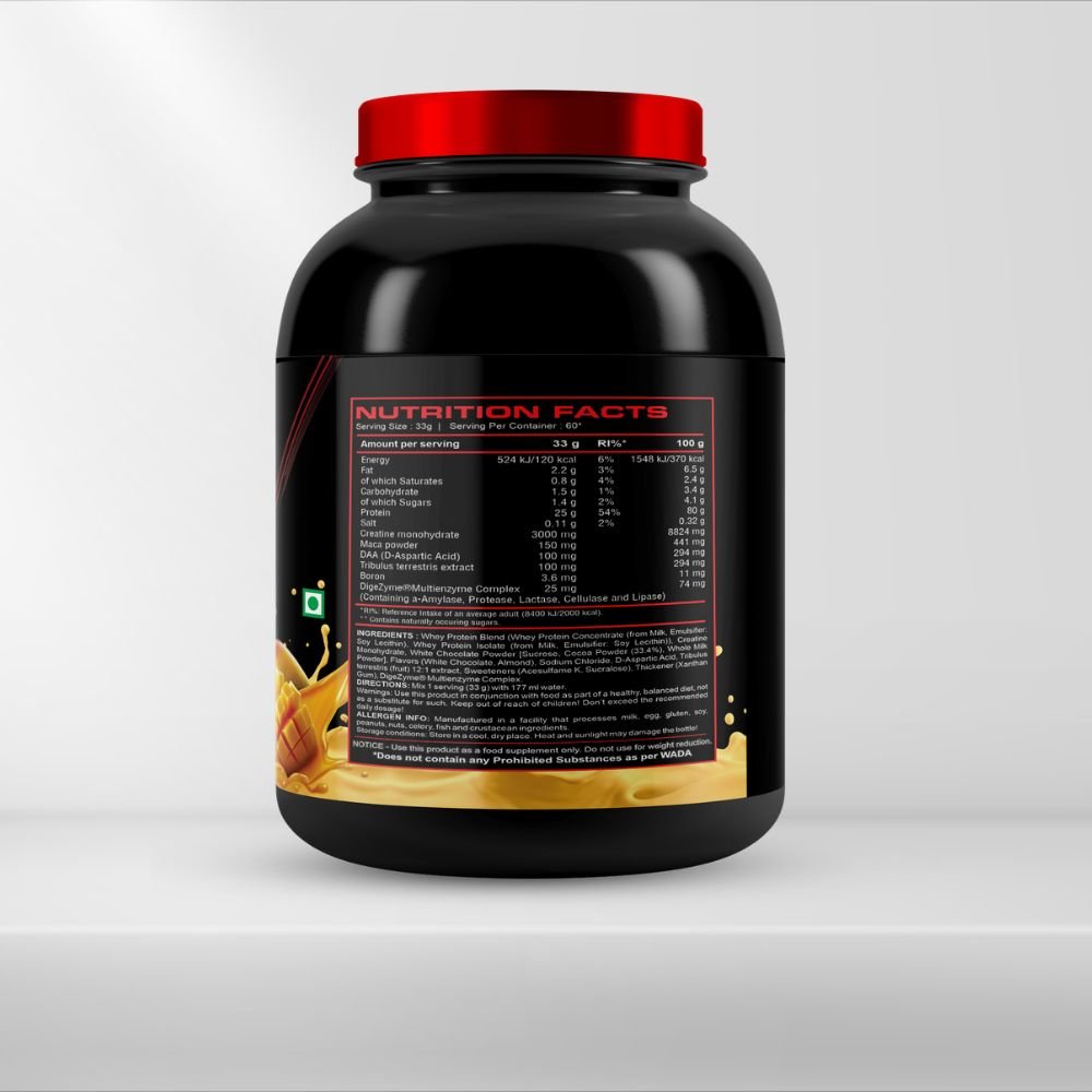 100% Whey Protein, Milk Mango, 2kg - Image 2